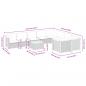 Preview: 10-tlg. Garten-Sofagarnitur mit Kissen Schwarz Poly Rattan