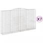 Preview: Gabionen mit Hochbogen 7 Stk. 400x50x220/240cm Verzinktes Eisen