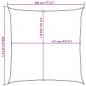 Preview: Sonnensegel Hellgrau 4,5x4,5 m 100% Polyester Oxford