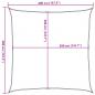 Preview: Sonnensegel Sandfarbe 4x4 m 100% Polyester Oxford