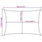 Preview: Sonnensegel Sandfarbe 8x6 m 100% Polyester Oxford