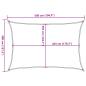 Preview: ARDEBO.de - Sonnensegel Sandfarbe 5x4 m 100% Polyester Oxford