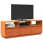 Preview: TV-Schrank Wachsbraun 140x37x50 cm Massivholz Kiefer