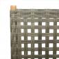 Preview: Gartenstuhl Verstellbar 4 Stk. Grau Poly Rattan Massivholz