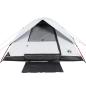 Preview: Kuppel-Familienzelt 6 Personen Weiß Verdunkelt Wasserdicht
