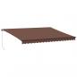 Preview: Markise Manuell mit LEDs Braun 450x350 cm