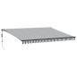 Preview: Markise Automatisch mit LEDs Anthrazit & Weiß 450x350 cm