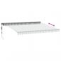 Preview: Markise Automatisch mit LEDs Anthrazit & Weiß 450x350 cm