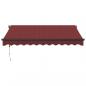 Preview: Markise Automatisch Weinrot 300x250 cm