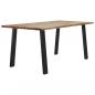 Preview: Esstisch 150x90x75 cm Massivholz Akazie