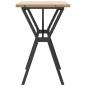 Preview: Esstisch Y-Gestell 100x50x75,5 cm Massivholz Kiefer & Gusseisen