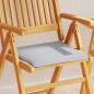 Preview: ARDEBO.de - Garten-Sitzkissen 2 Stk. Hellgrau 45x45x2 cm Quadratisch