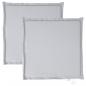 Preview: Garten-Sitzkissen 2 Stk. Hellgrau 45x45x2 cm Quadratisch