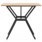 Preview: Esstisch Y-Gestell 90x90x75 cm Massivholz Kiefer und Gusseisen