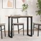Preview: ARDEBO.de - Esstisch O-Gestell 100x50x75 cm Massivholz Kiefer und Gusseisen