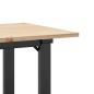 Preview: Esstisch O-Gestell 100x50x75 cm Massivholz Kiefer und Gusseisen