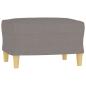 Preview: Sessel mit Hocker Taupe 60 cm Stoff