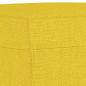 Preview: 3-Sitzer-Sofa mit Hocker Hellgelb 180 cm Stoff