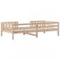Preview: Massivholzbett ohne Matratze 90x200 Kiefernholz