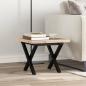 Preview: Couchtisch X-Gestell 40x40x35,5 Massivholz Kiefer und Gusseisen
