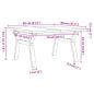 Preview: Couchtisch Y-Gestell 80x80x45,5cm Massivholz Kiefer & Gusseisen