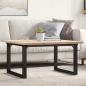 Preview: ARDEBO.de - Couchtisch O-Gestell 90x90x45,5cm Massivholz Kiefer & Gusseisen