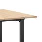 Preview: Esstisch O-Gestell 90x90x75cm Massivholz Kiefer und Gusseisen
