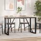 Preview: ARDEBO.de - Esstisch O-Gestell 140x80x75 cm Massivholz Kiefer und Gusseisen