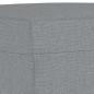 Preview: 3-Sitzer-Sofa mit Hocker Hellgrau 180 cm Stoff