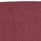 Preview: 3-Sitzer-Sofa mit Hocker Weinrot 180 cm Stoff