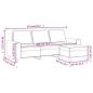 Preview: 3-Sitzer-Sofa mit Hocker Weinrot 180 cm Stoff