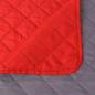 Preview: Zweiseitige Tagesdecke Gesteppt Rot und Grau 170x210 cm