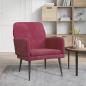 Preview: ARDEBO.de - Sessel Weinrot 62x79x79 cm Samt