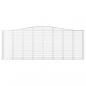 Preview: Gabionen mit Hochbogen 15 Stk 400x50x140/160cm Verzinktes Eisen