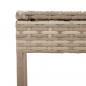 Preview: Sonnenliegen 2 Stk. mit Tisch Beige Poly Rattan