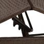 Preview: Sonnenliegen 2 Stk. mit Tisch Braun Poly Rattan