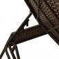 Preview: Sonnenliegen 2 Stk. mit Tisch Braun Poly Rattan