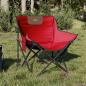 Preview: ARDEBO.de - Campingstühle 2 Stk. mit Tasche Klappbar Rot