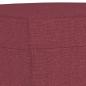 Preview: Sessel mit Hocker Weinrot 60 cm Stoff