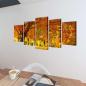 Preview: Bilder Dekoration Set Ahorn 100 x 50 cm