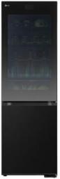 Preview: ARDEBO.de LG GBG7190CEV Stand Kühl-Gefrierkombination, 59,5 cm breit, 349 L, MoodUP, Insta View, 4,3-Zoll-LCD-Bildschirm, ThinQ WLAN, Essence Black Steel