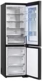 Preview: LG GBG7190CEV Stand Kühl-Gefrierkombination, 59,5 cm breit, 349 L, MoodUP, Insta View, 4,3-Zoll-LCD-Bildschirm, ThinQ WLAN, Essence Black Steel