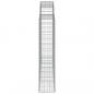 Preview: Gabionen mit Hochbogen 8 Stk. 200x30x140/160cm Verzinktes Eisen