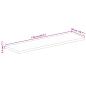 Preview: Tischplatte 110x50x2,5 cm Rechteckig Altholz Massiv
