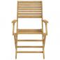 Preview: Gartenstühle 6 Stk. Klappbar 54,5x61,5x86,5cm Massivholz Akazie