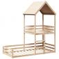 Preview: Etagenbett mit Dach 90x200 cm Massivholz Kiefer