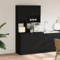 Preview: Küchenschrank Schwarz 95x50x180 cm Holzwerkstoff