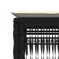 Preview: Sonnenliegen 2 Stk. mit Tisch Schwarz Poly Rattan