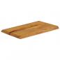 Preview: ARDEBO.de - Tischplatte mit Baumkante 70x40x3,8 cm Massivholz Mango