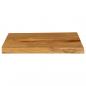 Preview: Tischplatte mit Baumkante 70x40x3,8 cm Massivholz Mango